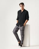 men's self design shirt