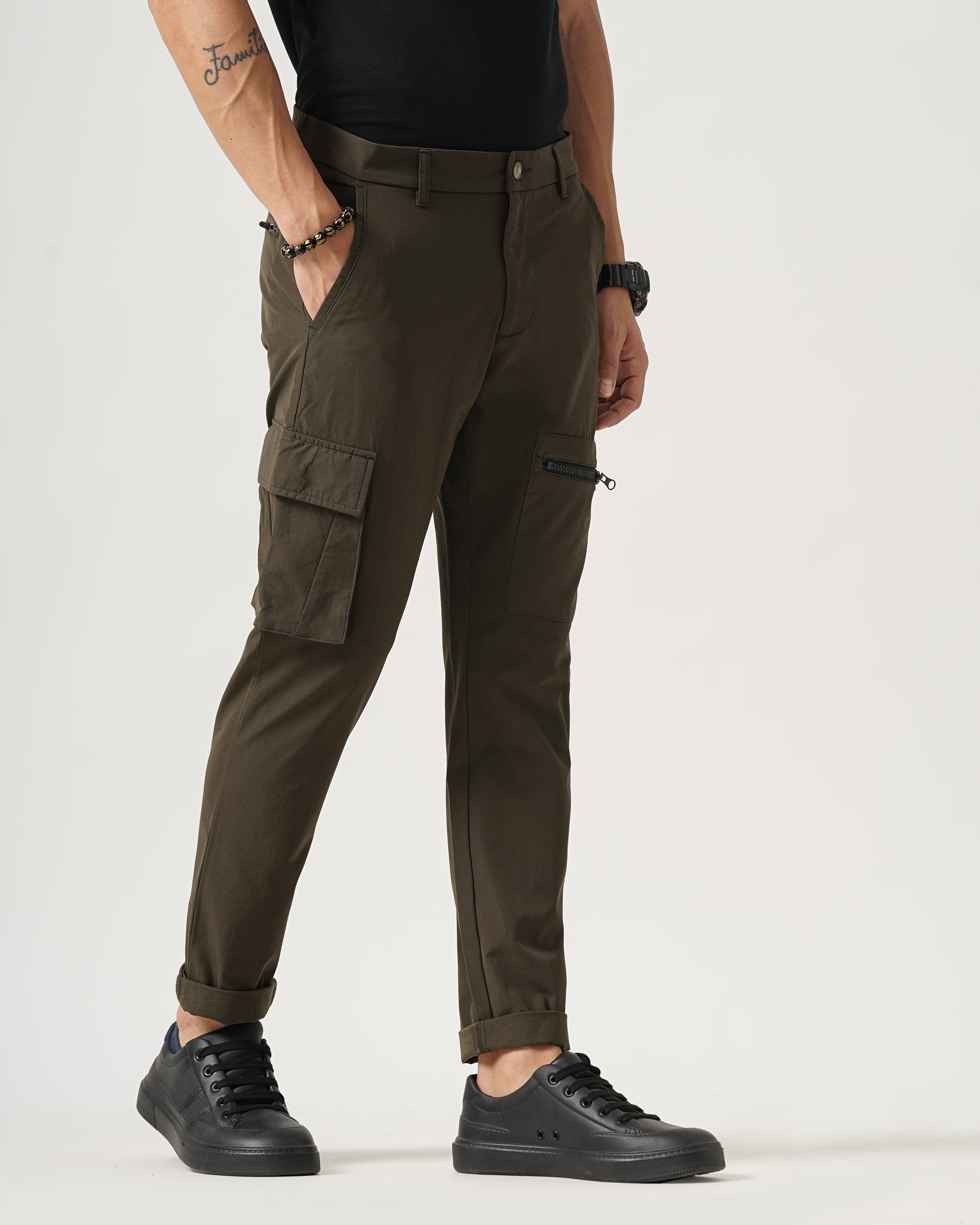 MEN'S CARGO STRETCHABLE CHINOS