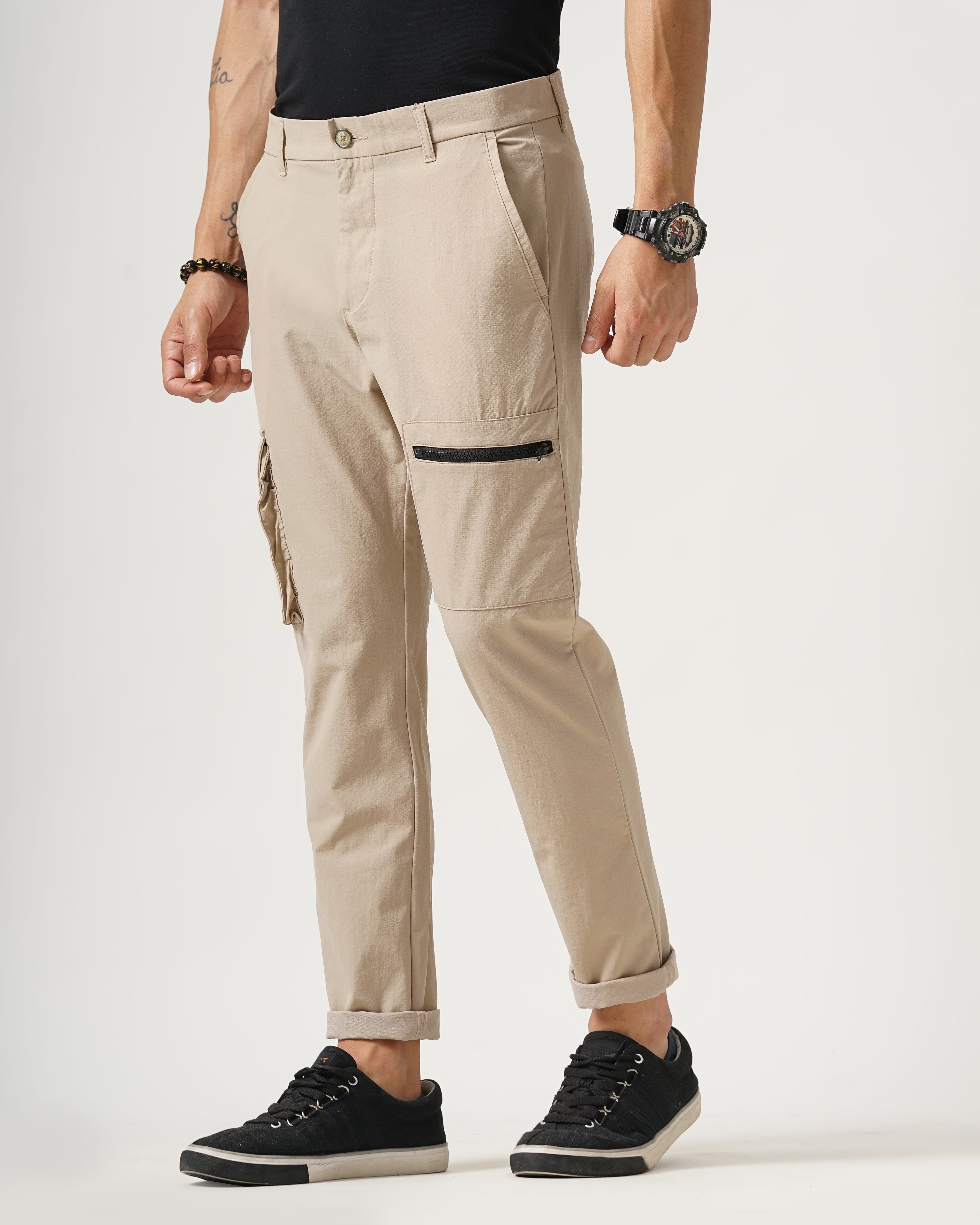MEN'S CARGO STRETCHABLE CHINOS