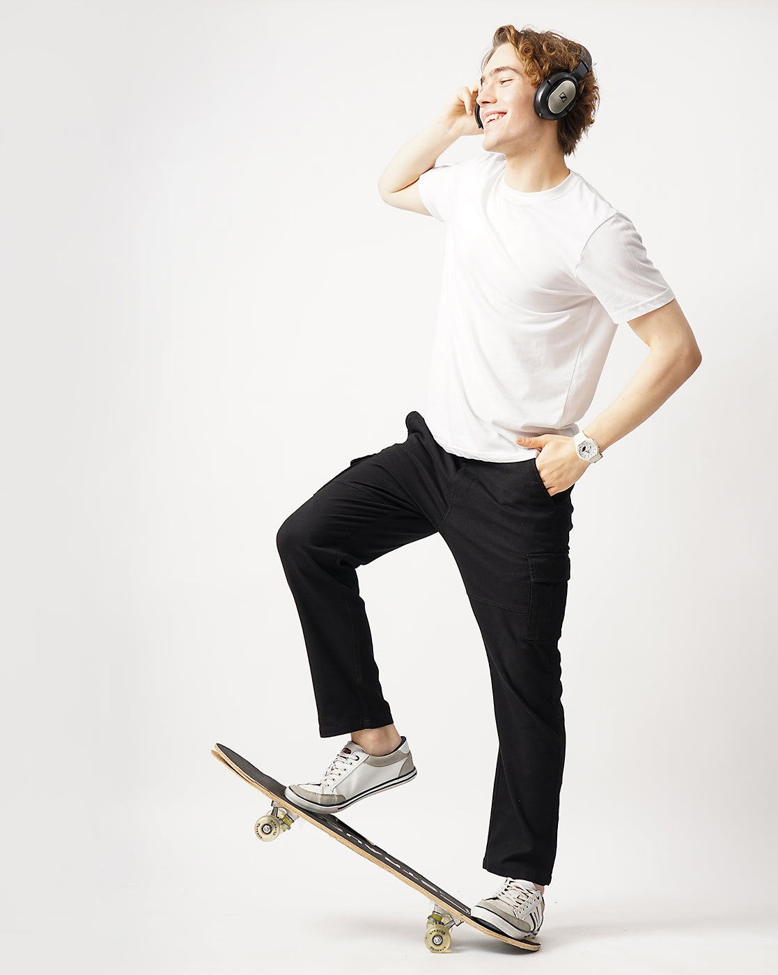 Straight Fit Cargo Chinos