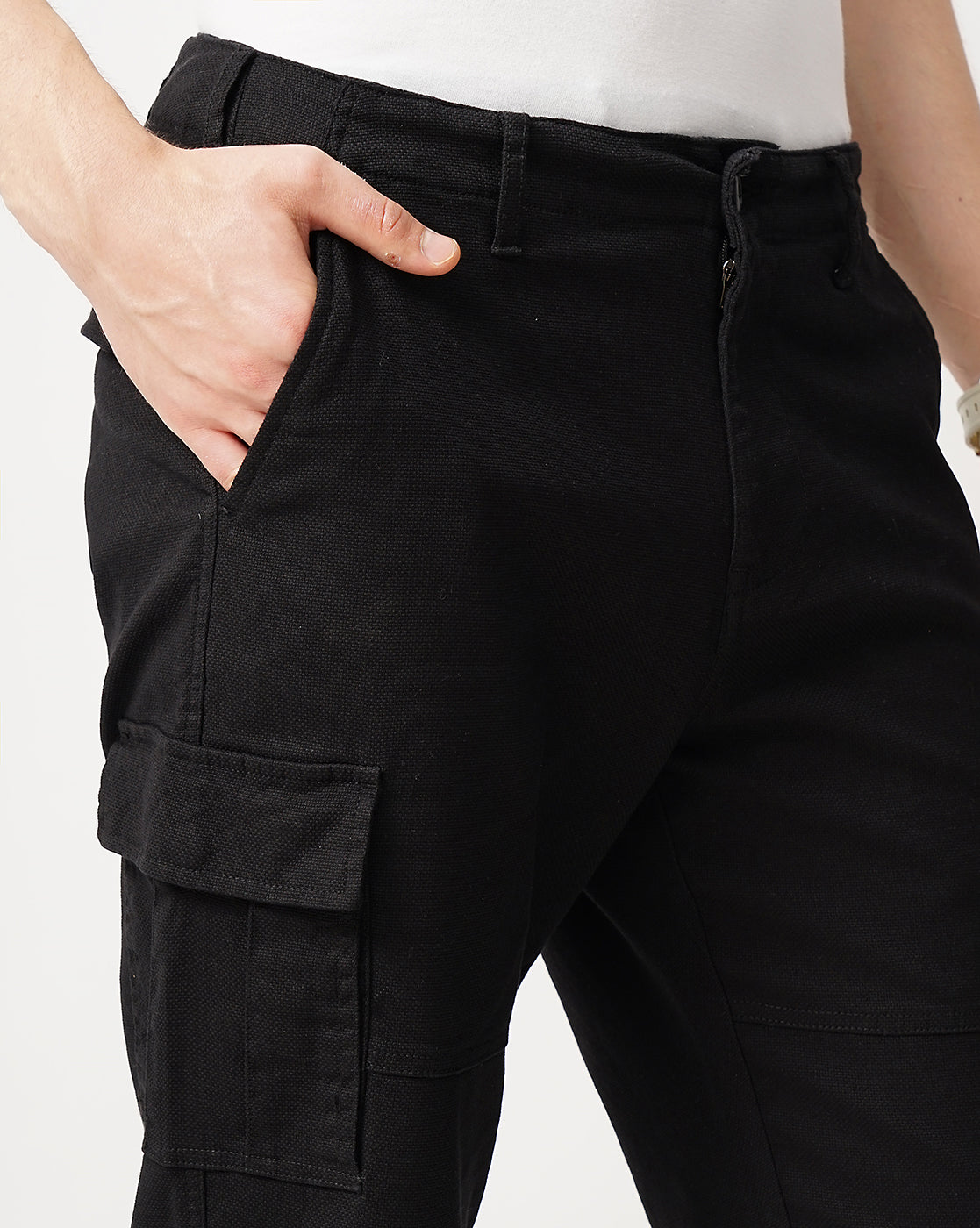 Straight Fit Cargo Chinos