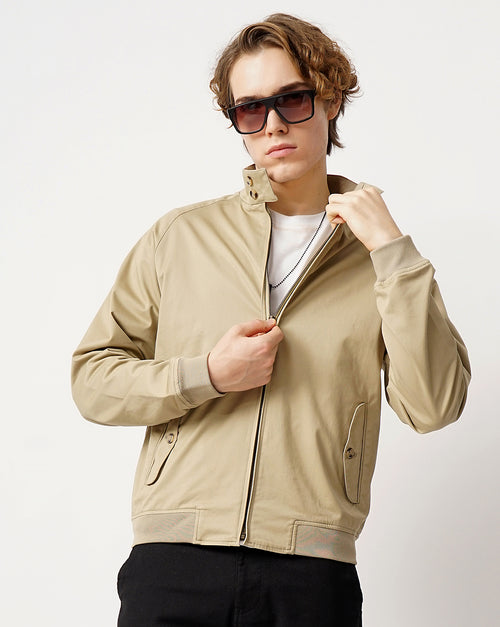 men's Solid Casual jacket