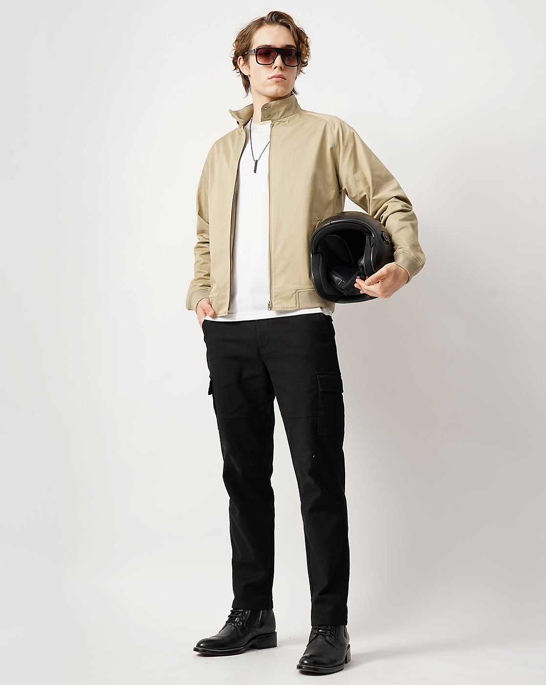 men's Solid Casual jacket