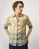 relaxed fit bleached shirt