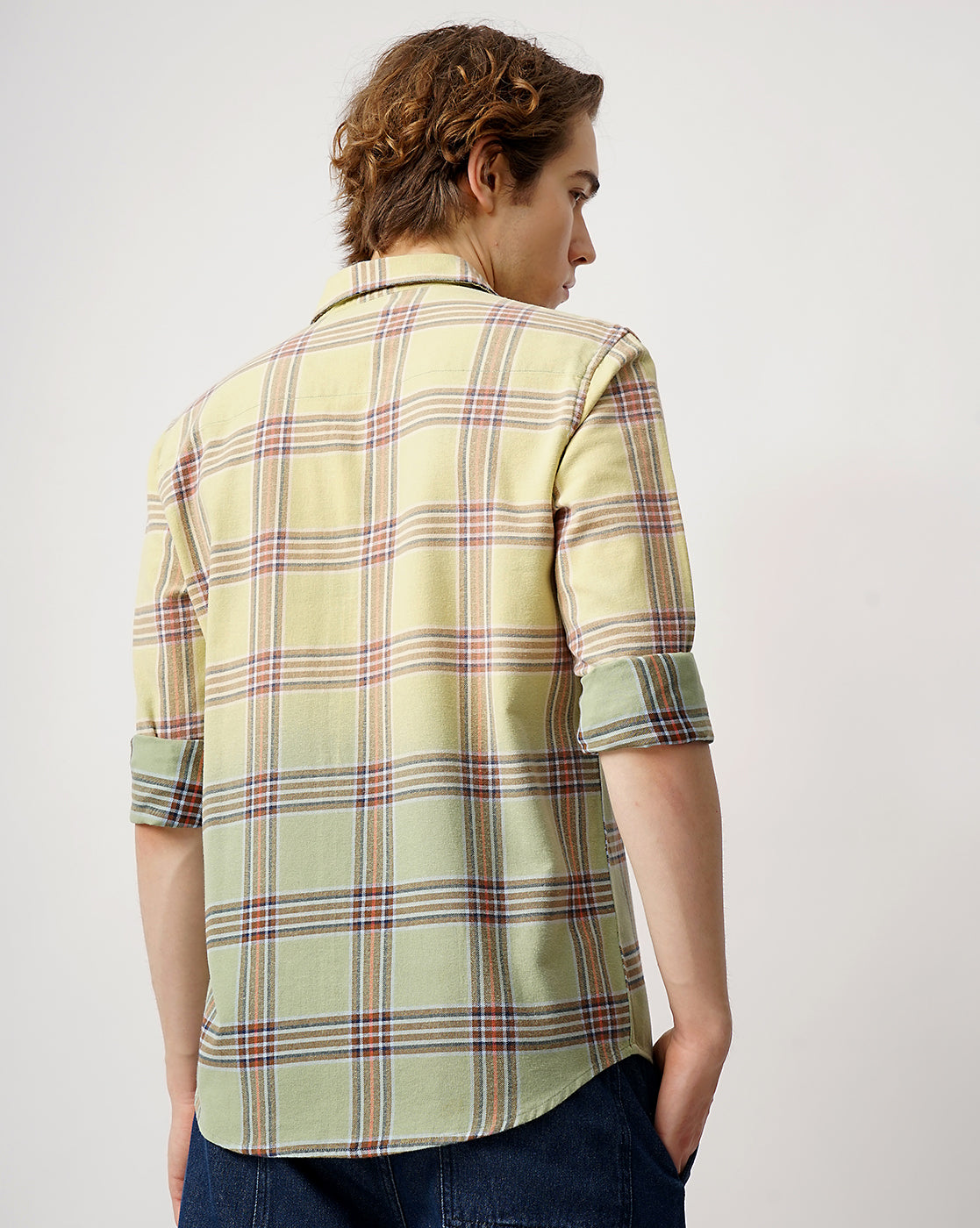 relaxed fit bleached shirt