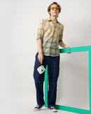relaxed fit bleached shirt