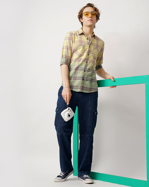 relaxed fit bleached shirt