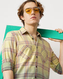 relaxed fit bleached shirt