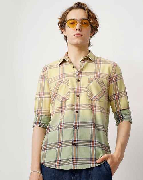 relaxed fit bleached shirt