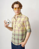 relaxed fit bleached shirt
