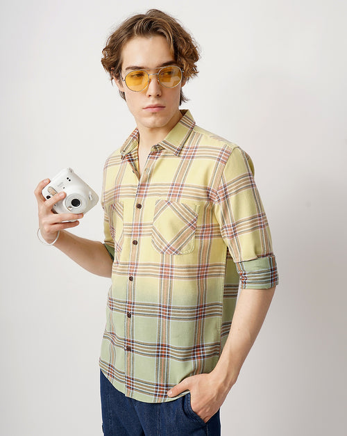 relaxed fit bleached shirt