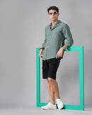 men's Self Design Shirt