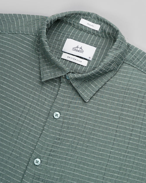 men's Self Design Shirt
