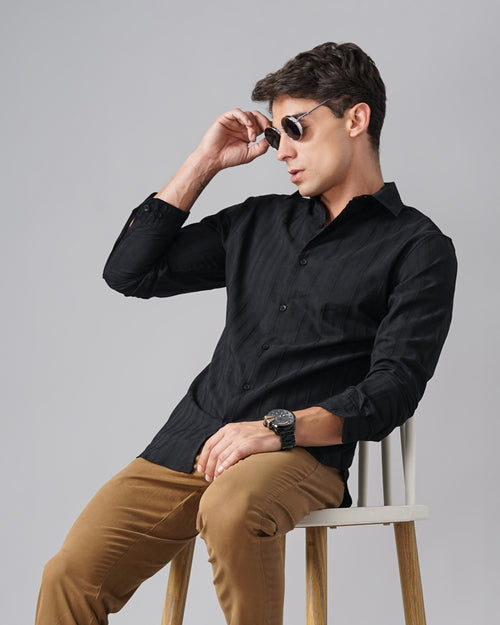 MEN'S SELF DESIGN SHIRT