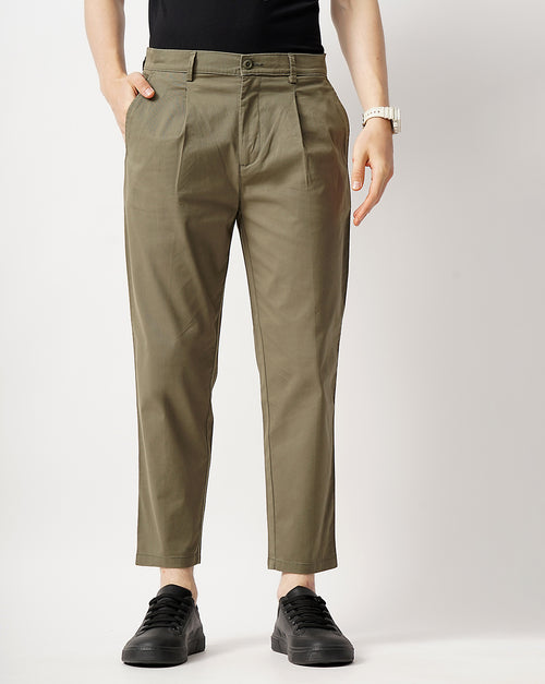 CROPPED LENGTH SINGE PLEATED TROUSER