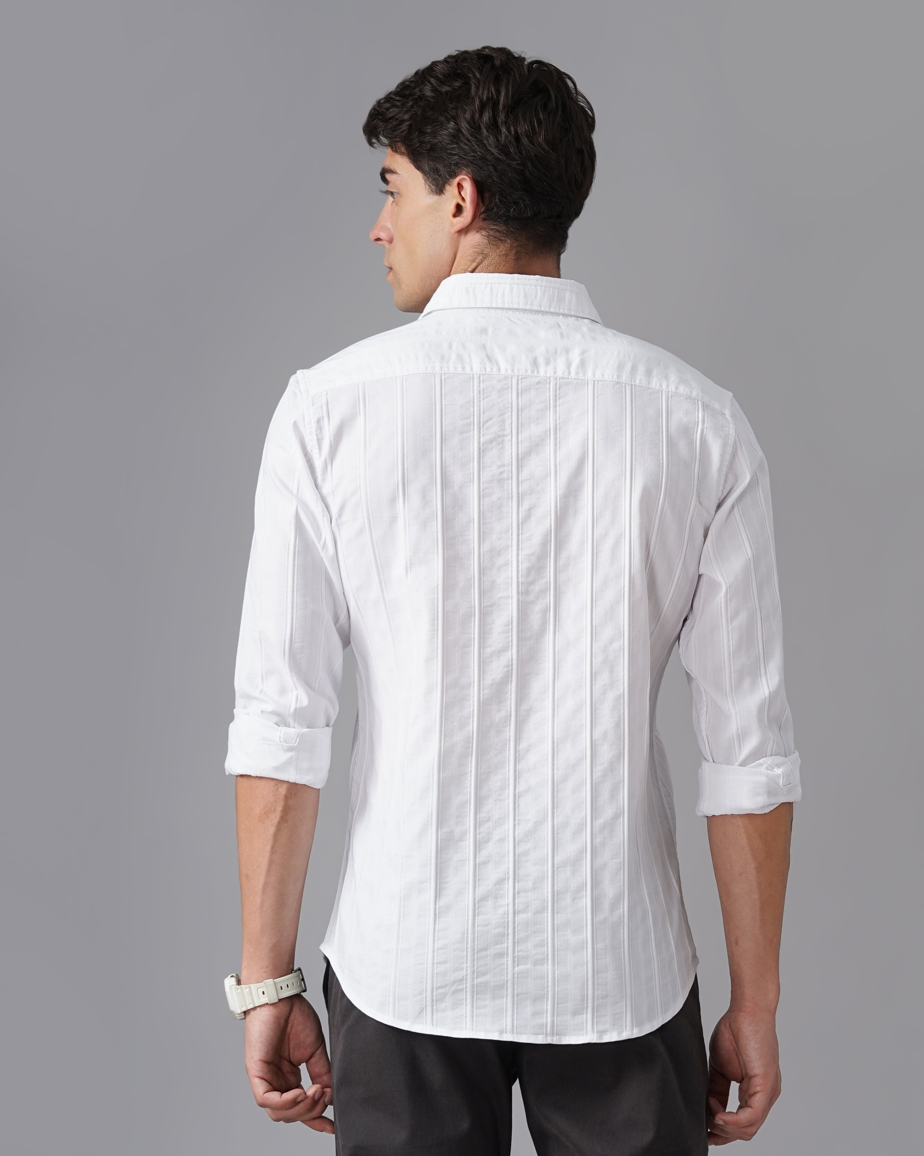 MEN'S SELF DESIGN SHIRT