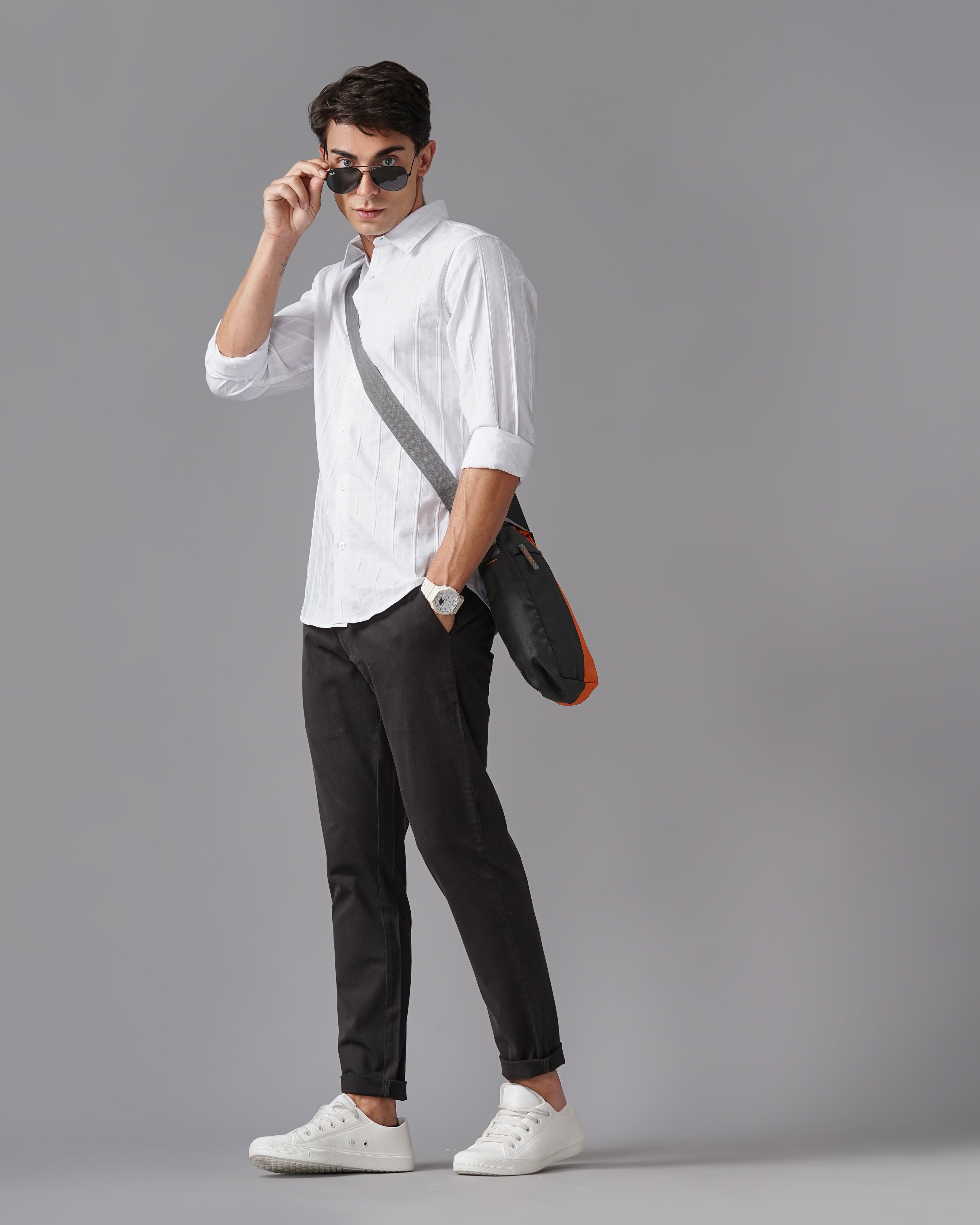MEN'S SELF DESIGN SHIRT