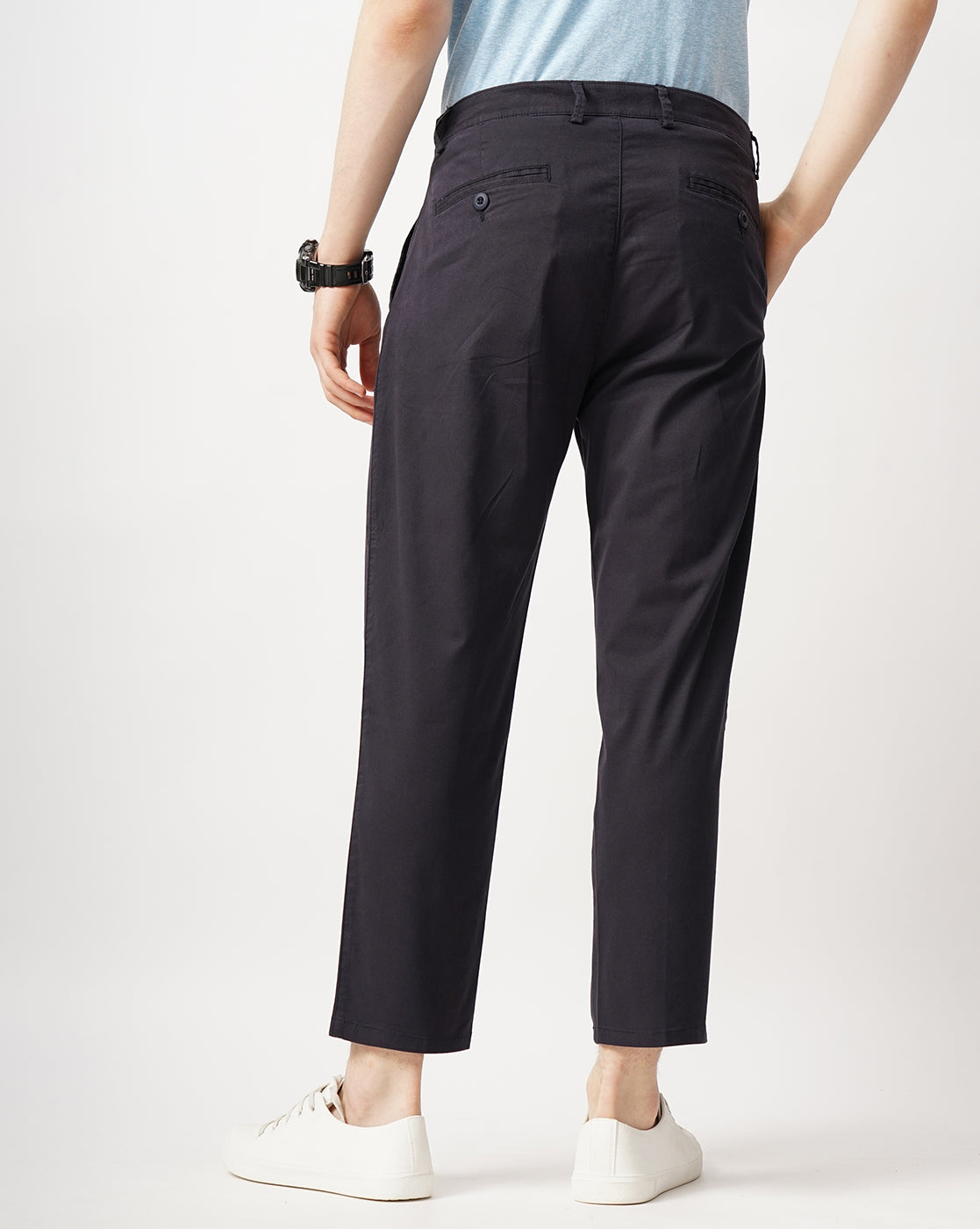 CROPPED LENGTH SINGE PLEATED TROUSER