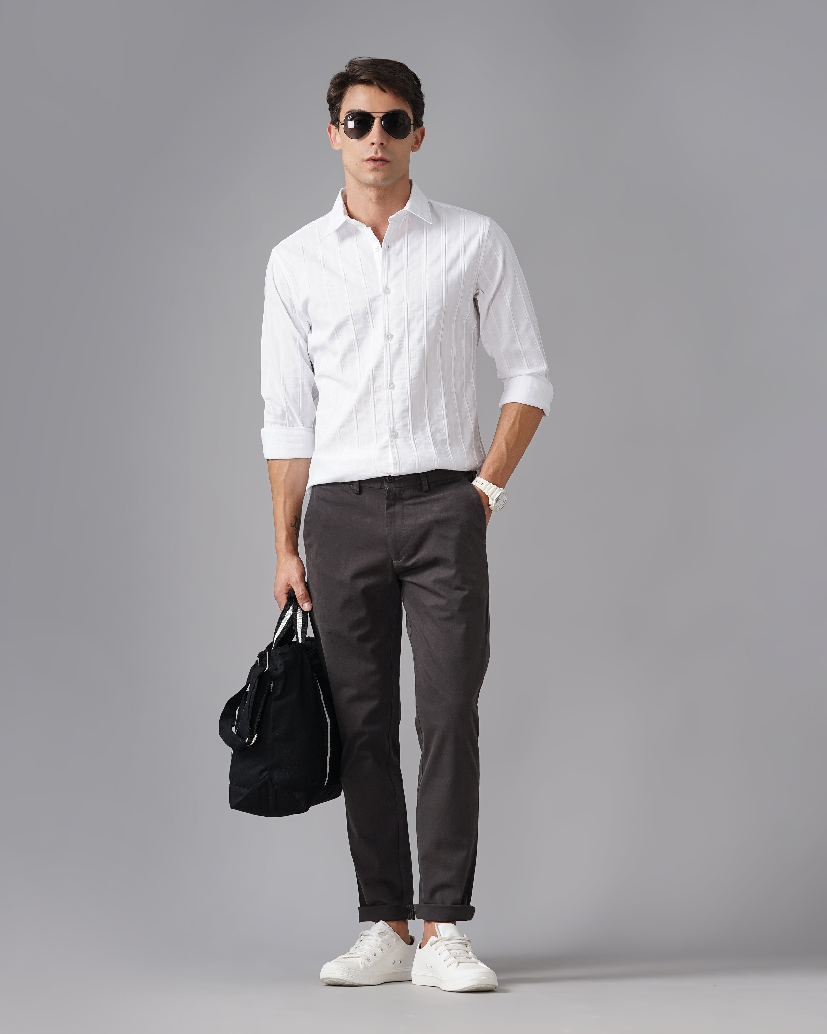 MEN'S SELF DESIGN SHIRT