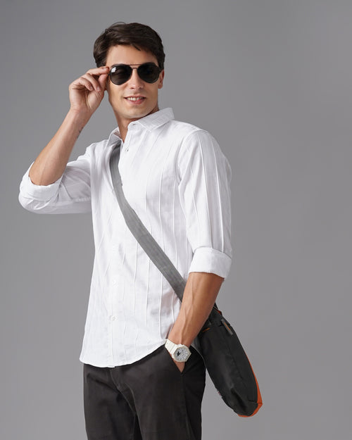 MEN'S SELF DESIGN SHIRT