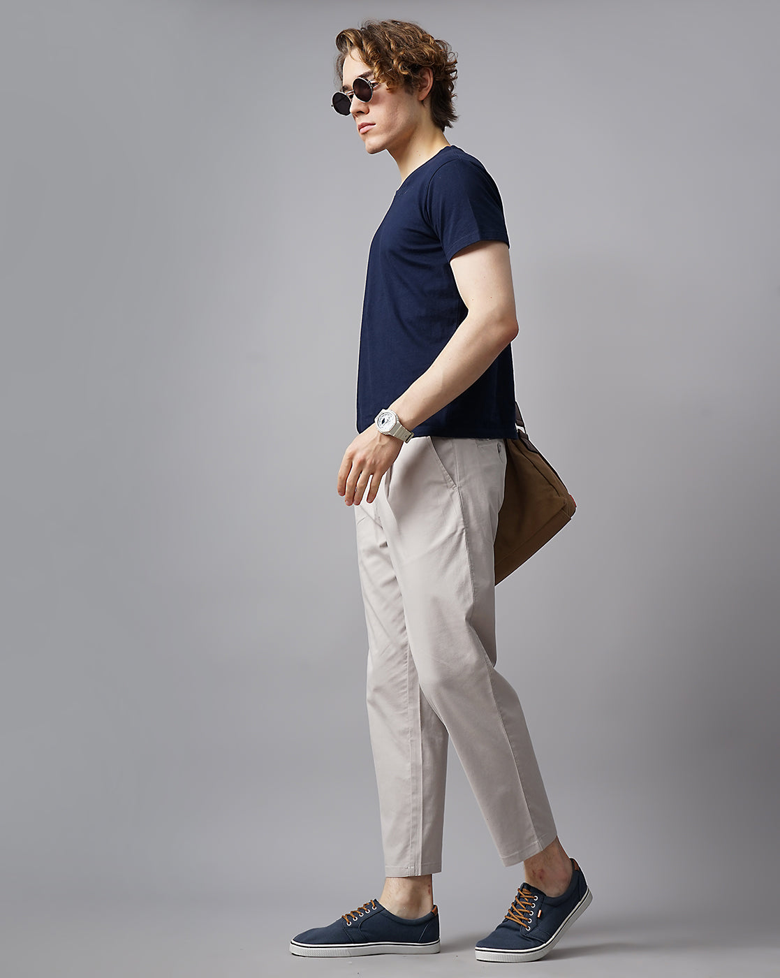 CROPPED LENGTH SINGE PLEATED TROUSER