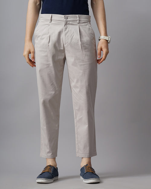 CROPPED LENGTH SINGE PLEATED TROUSER