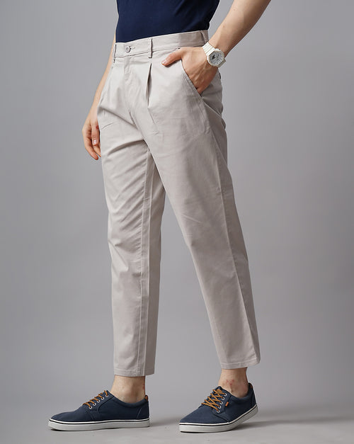 CROPPED LENGTH SINGE PLEATED TROUSER