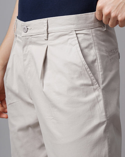 CROPPED LENGTH SINGE PLEATED TROUSER
