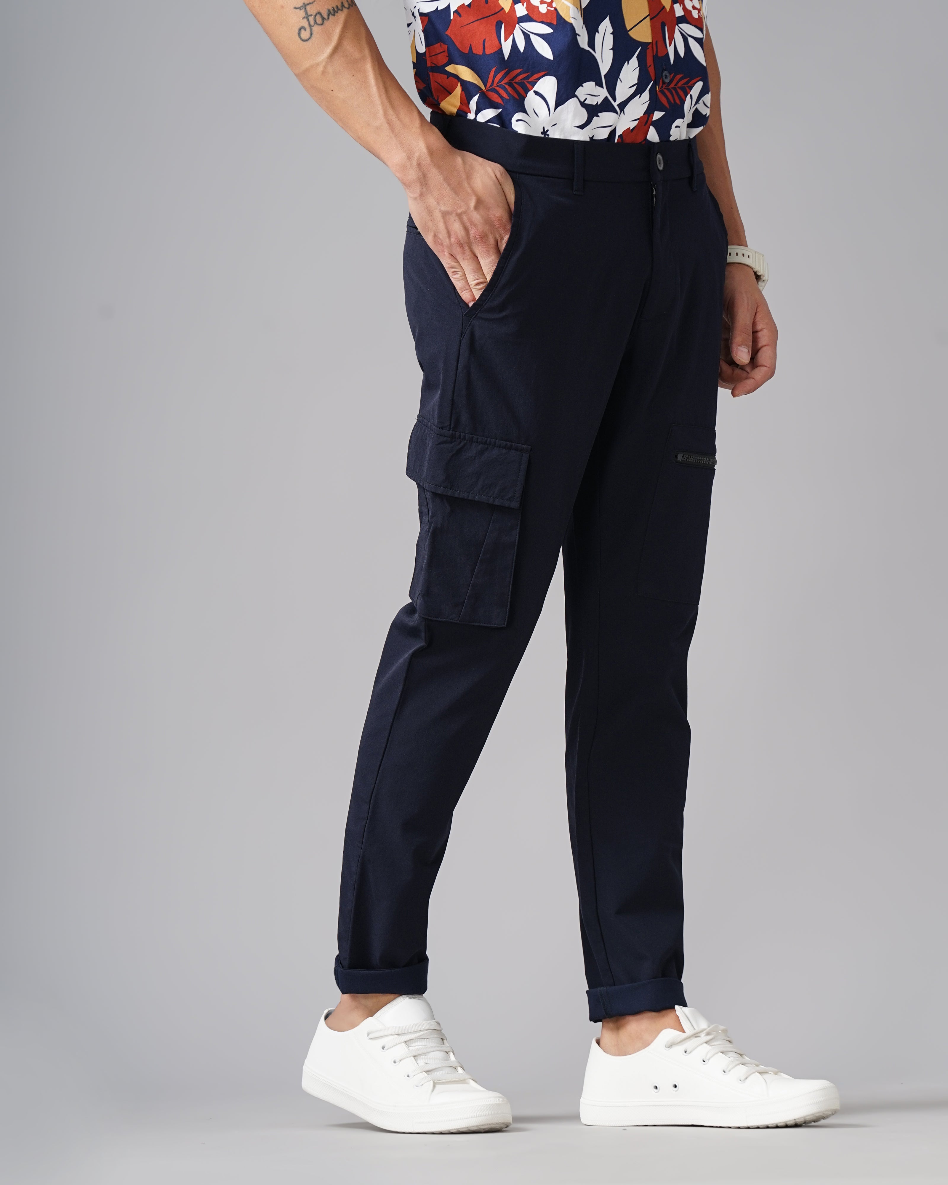 MEN'S CARGO STRETCHABLE CHINOS