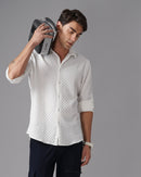 men's self design shirt