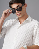 men's self design shirt