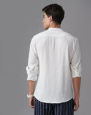 men's self design shirt