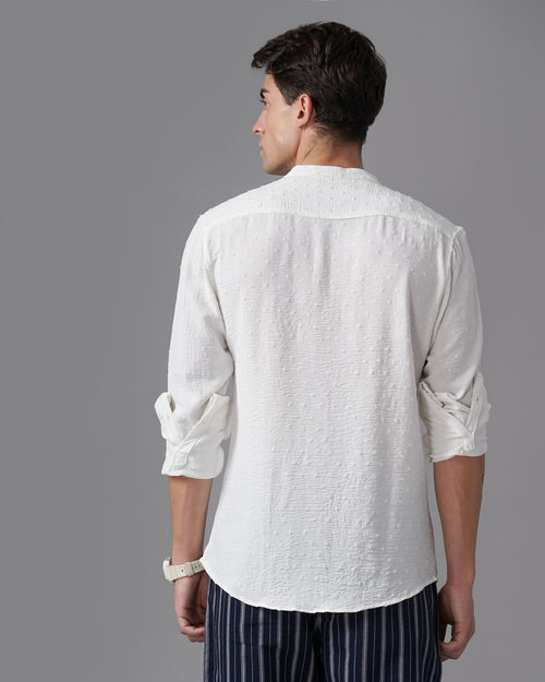 men's self design shirt