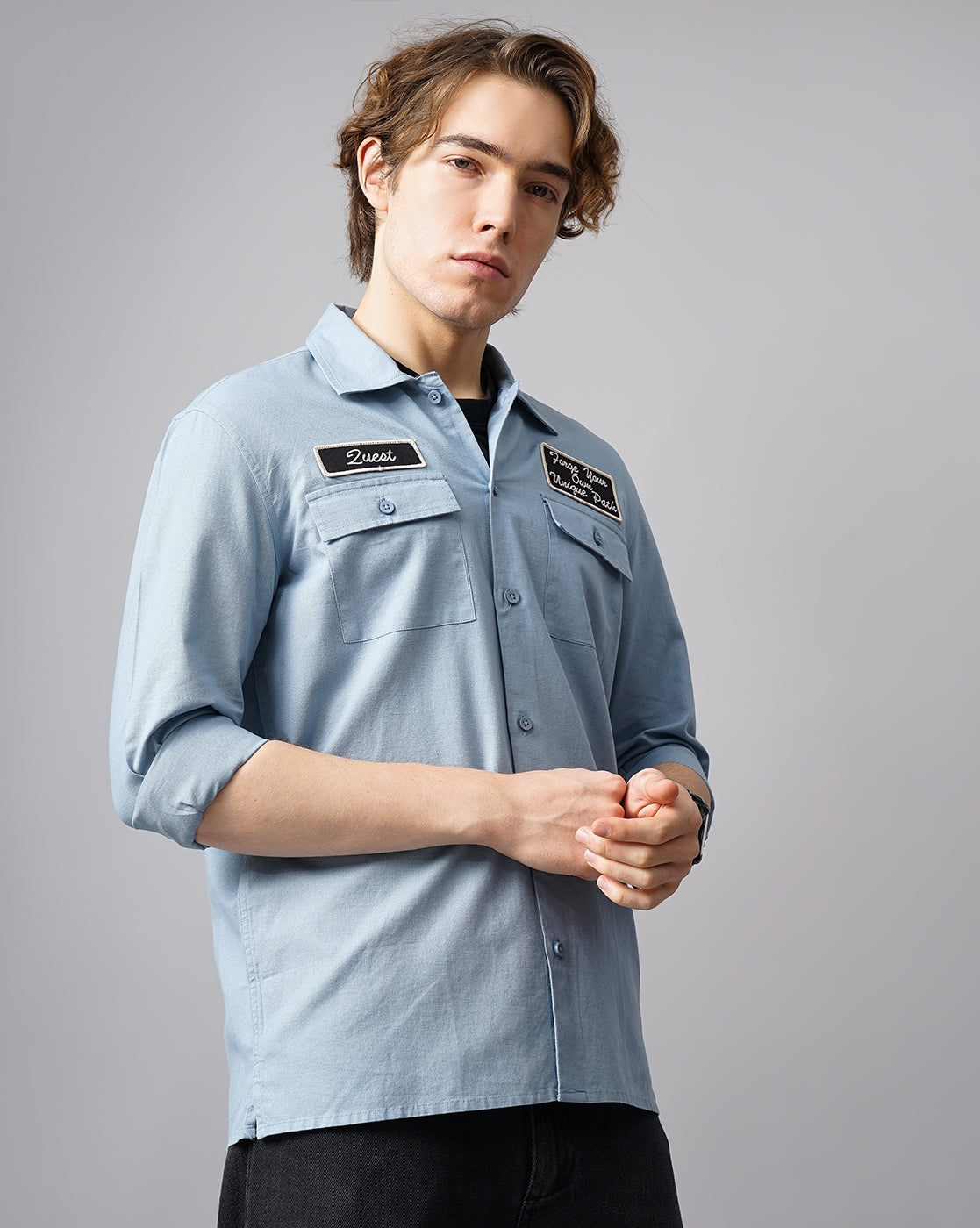 Men's Solid Casual Shirt