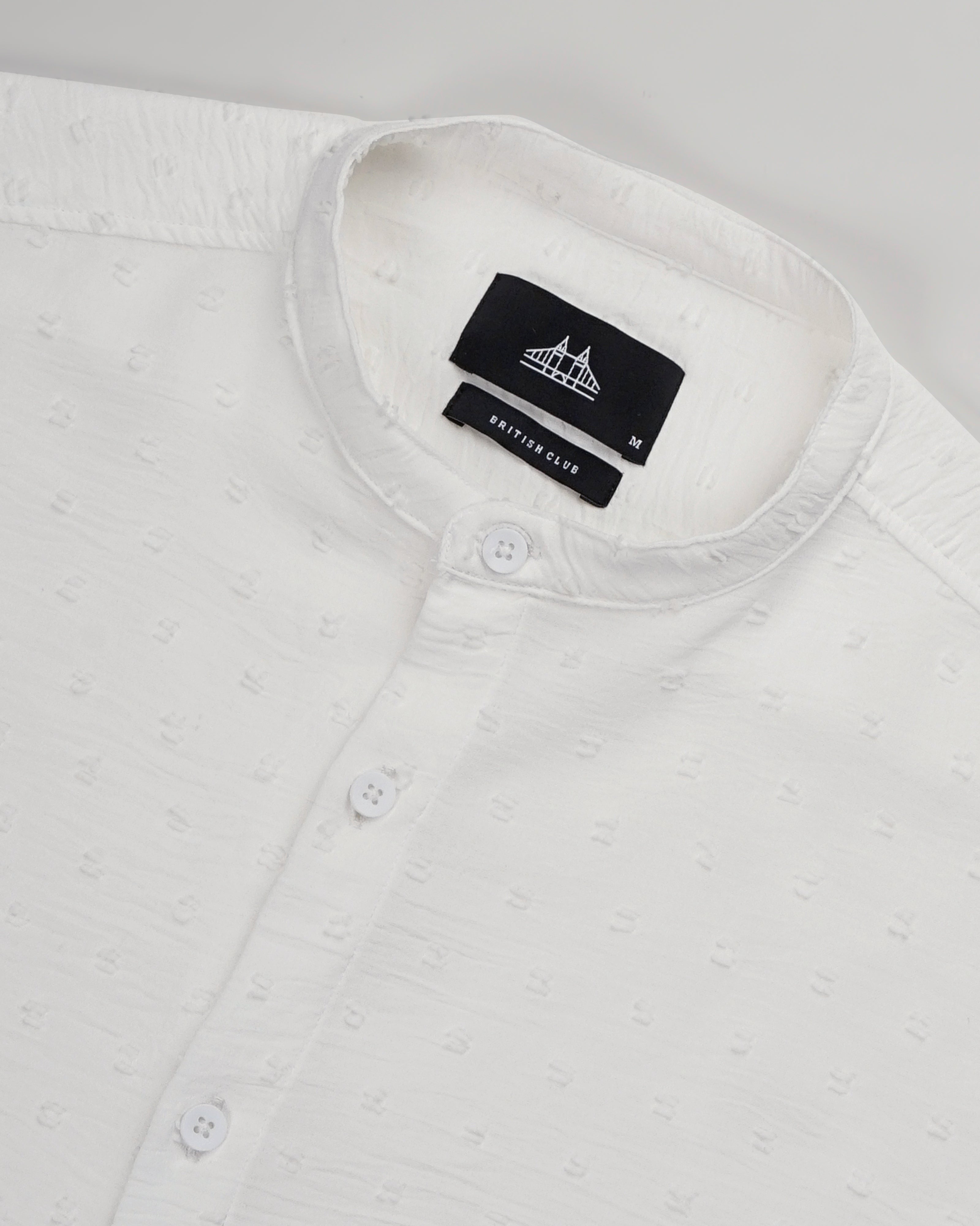 men's self design shirt