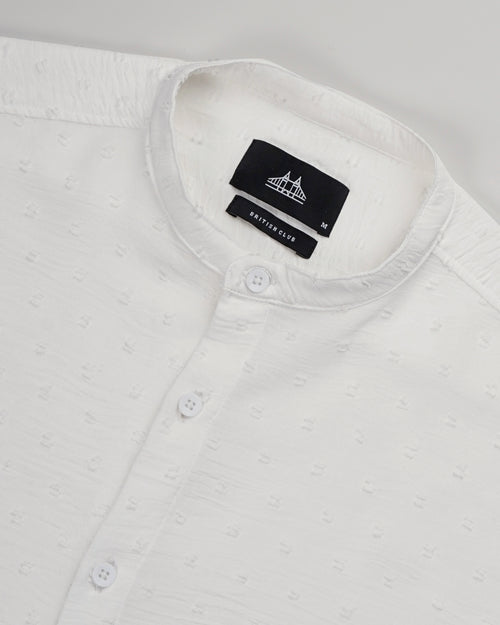 men's self design shirt