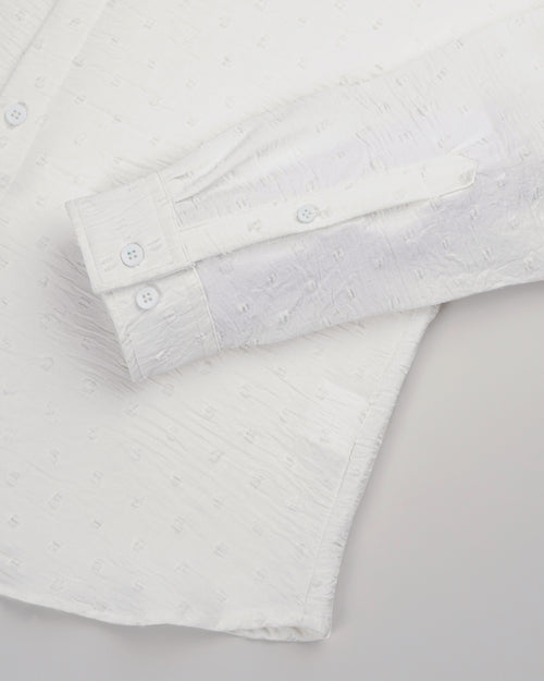 men's self design shirt
