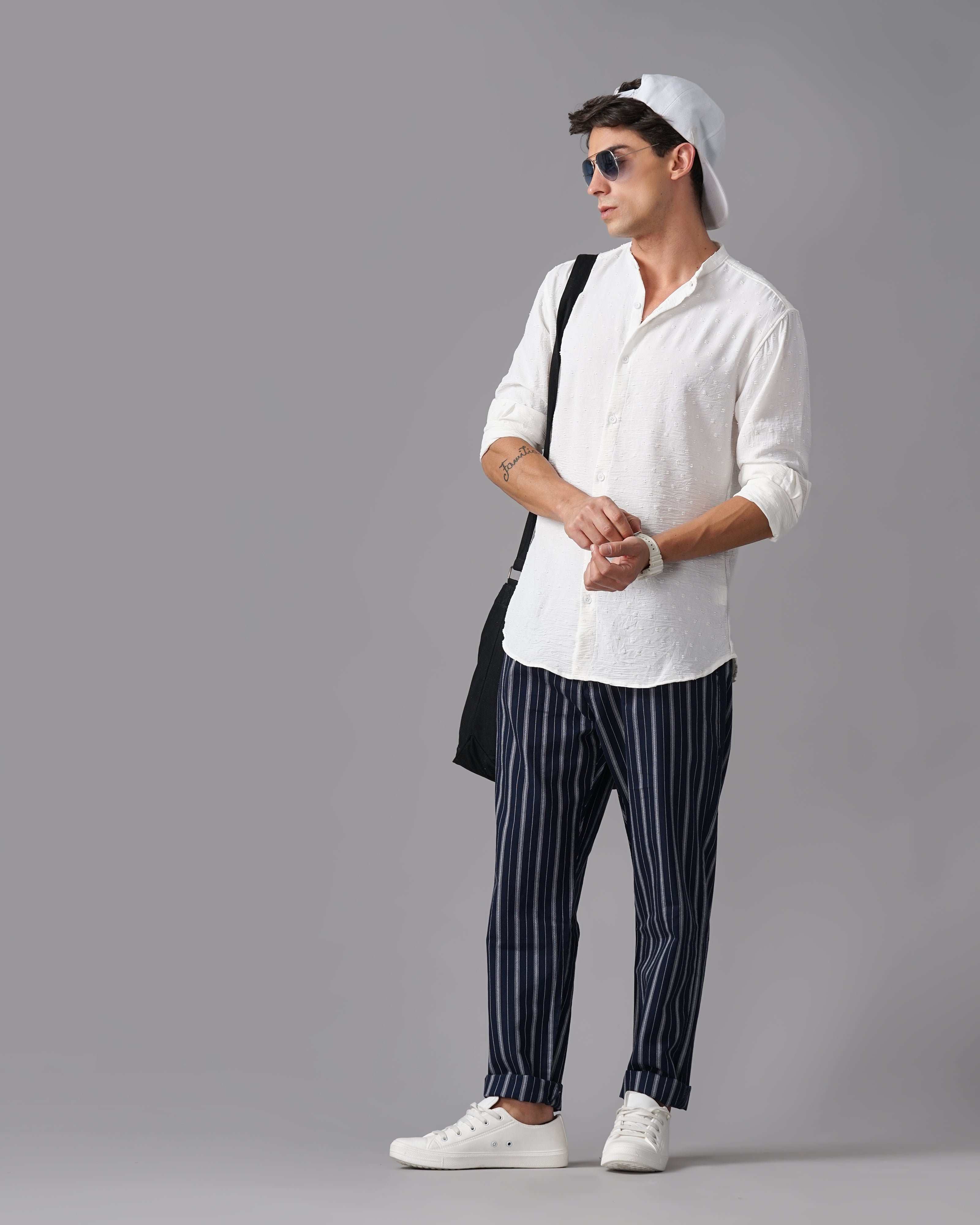 men's self design shirt