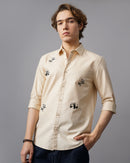 Panda Embroidery and Stem Embroidery Shirt