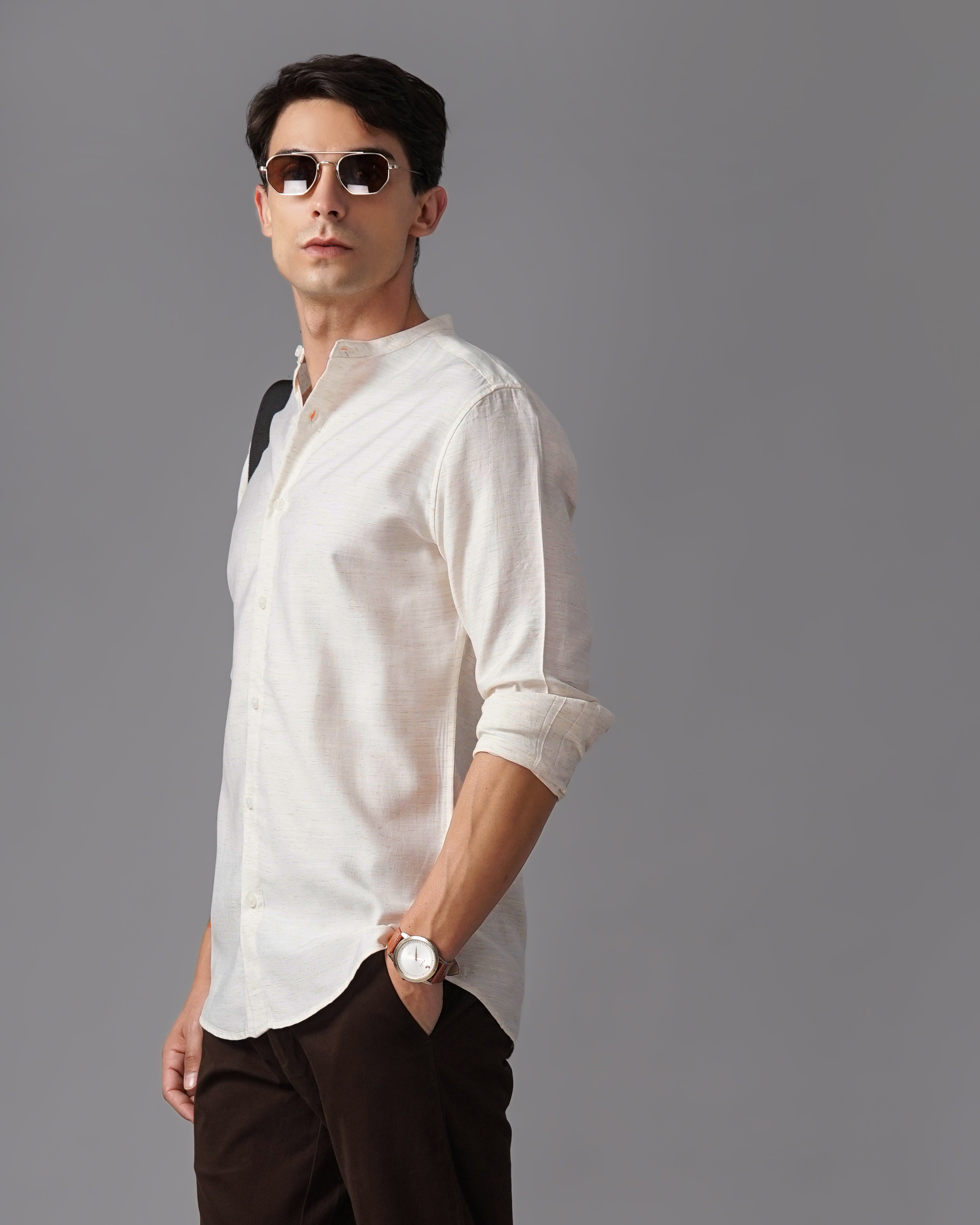Men's Solid Casual Shirt