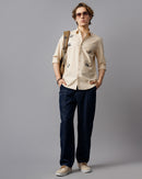Panda Embroidery and Stem Embroidery Shirt