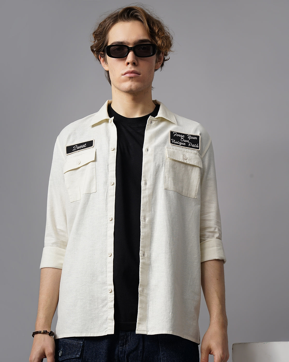 Men's Solid Casual Shirt