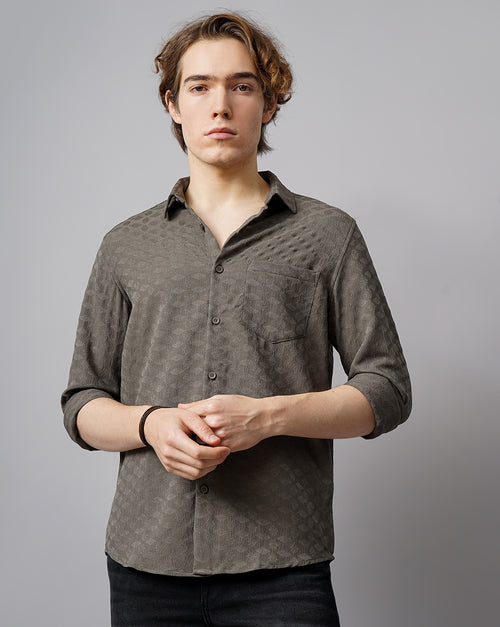 MEN'S SELF DESIGN SHIRT
