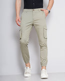 Solid Men's Cargo Joggers