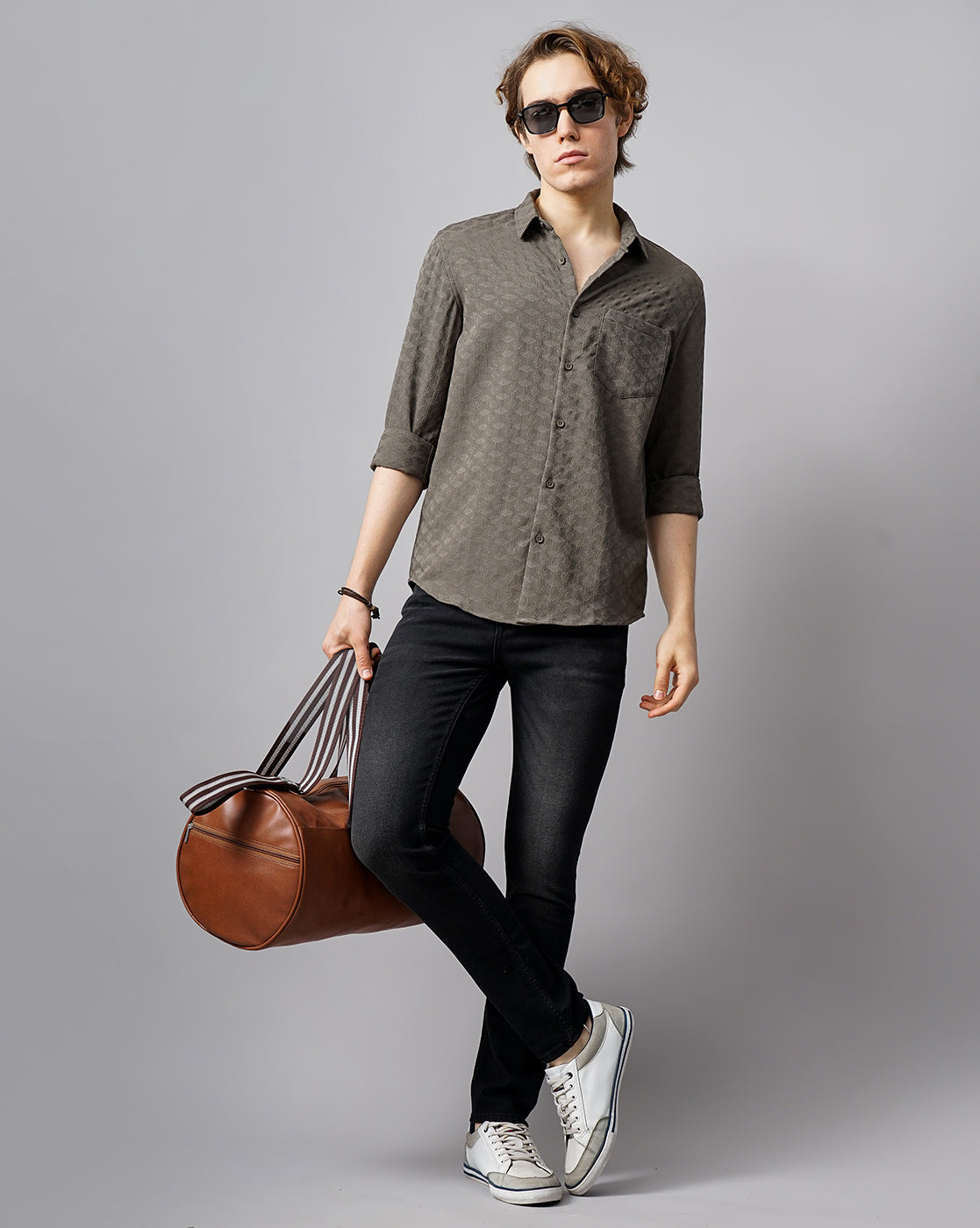 MEN'S SELF DESIGN SHIRT