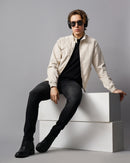 men's Solid Casual jacket