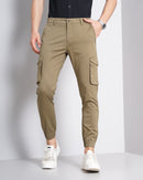 Solid Men's Cargo Joggers