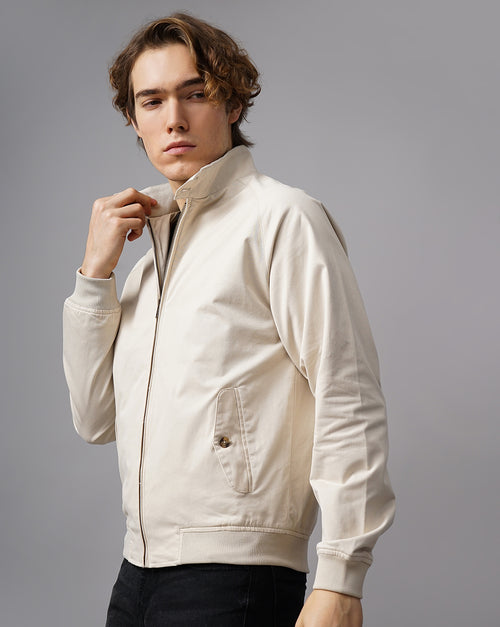 men's Solid Casual jacket