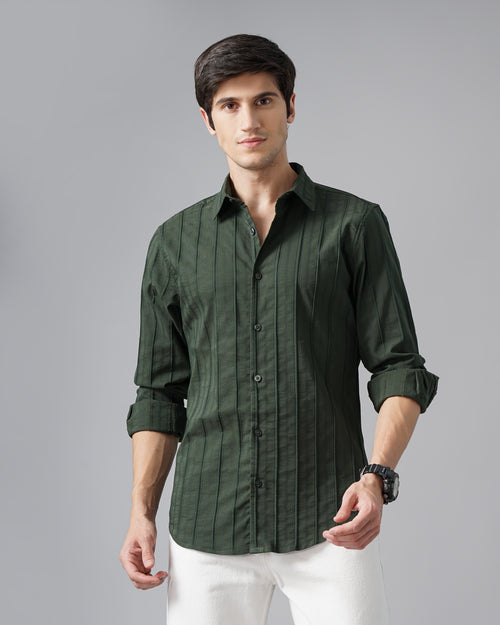 MEN'S SELF DESIGN SHIRT