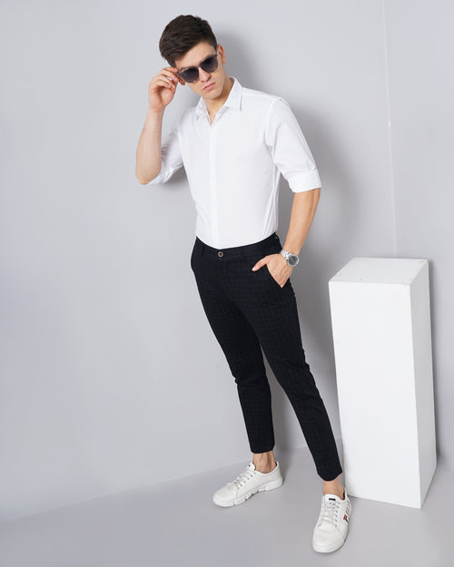 Checked Slim Fit Chinos